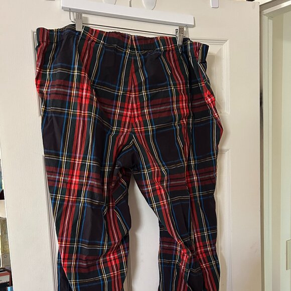 Women's J Crew Pajama Pant in Stewart Tartan Cotton Poplin - Size XXL - Picture 2 of 6